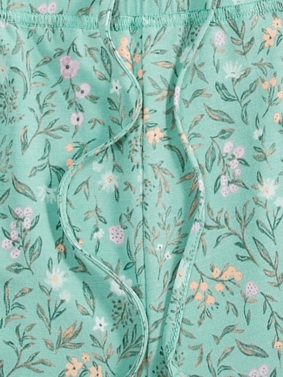 State of Day plus Size 3X Floral Pajam Joggers Green Lounge Pants - NWT - Picture 3 of 3